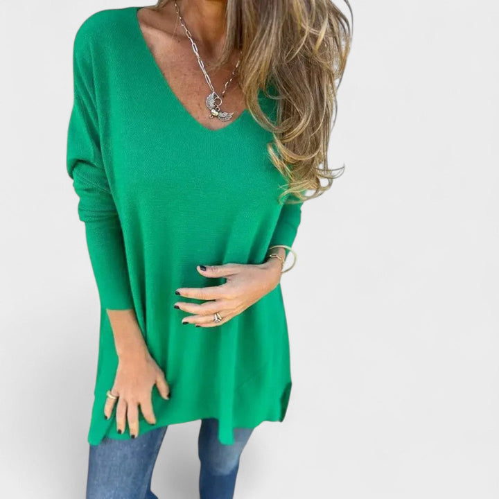 V-Neck Knit Sweater