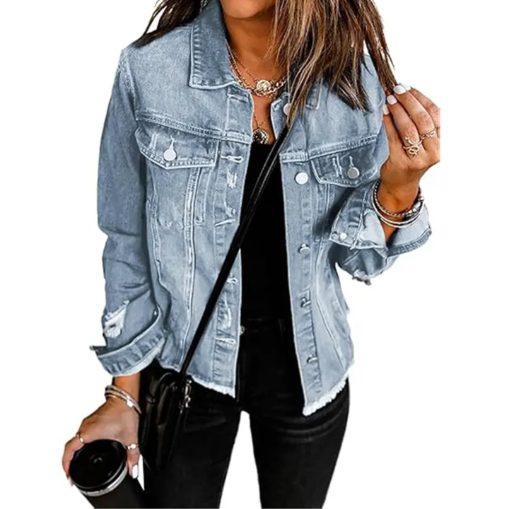 Dolores Boyfriend Style Denim Jacket