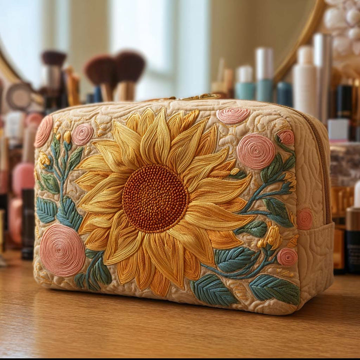 Quilted beauty case with delicate sun NCU0NT10238