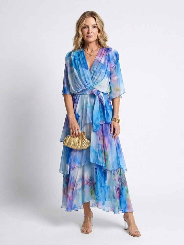Elena | Layered Maxi Dress