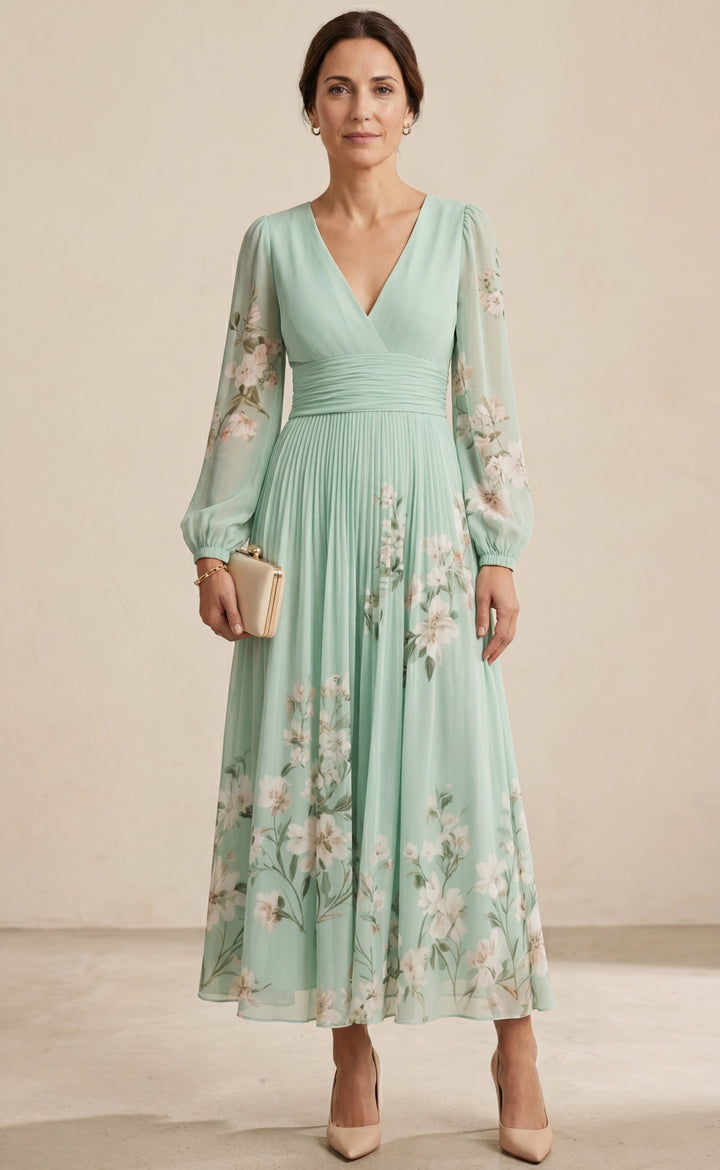 Coral Floral Maxi Dress