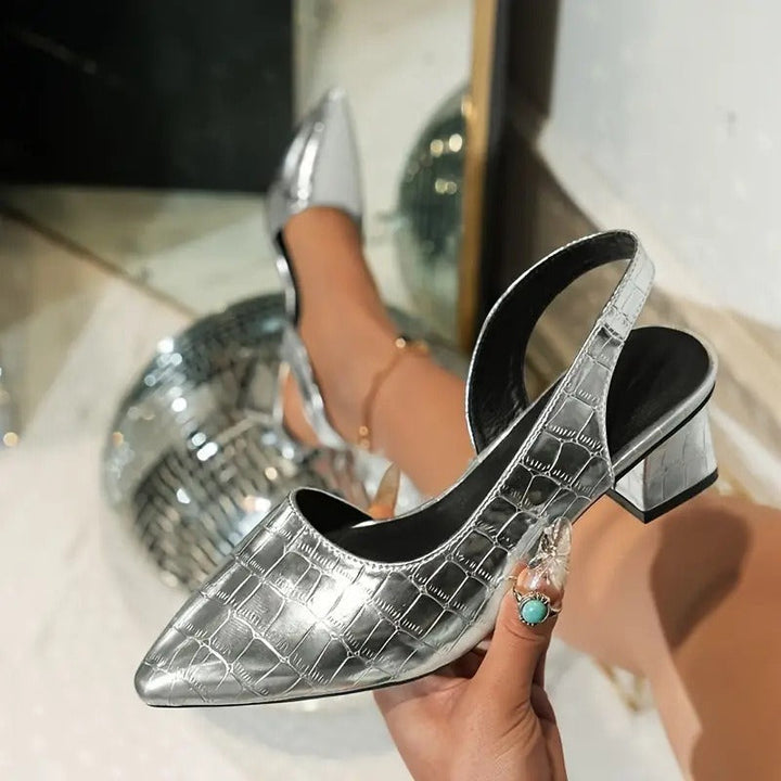 Olga | Elegant Square Heel Shoes