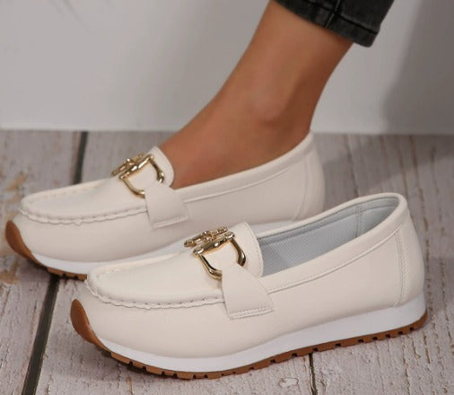 Esme | Flat Buckle Moccasins