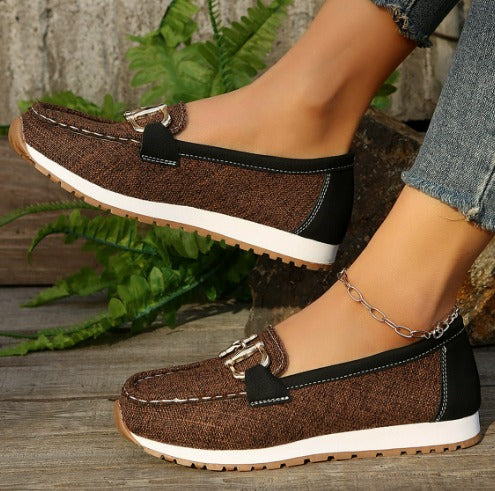 Esme | Flat Buckle Moccasins