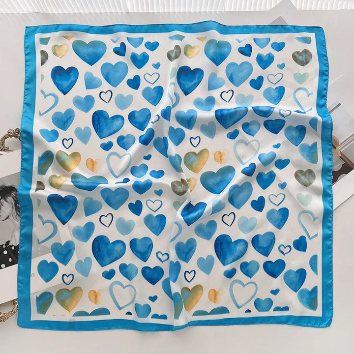 Mia | Casual Heart Print Scarf