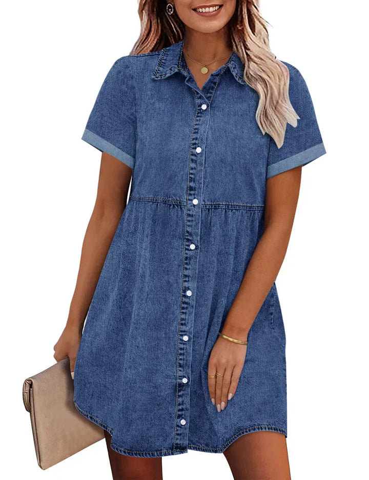 Juana | Relaxed Denim Shirt Dress