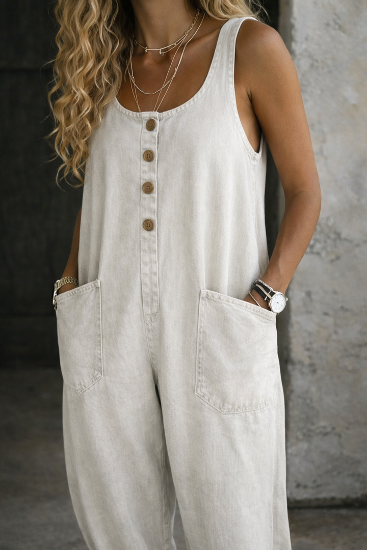 Salome | Vintage Wash Cotton Denim Dress