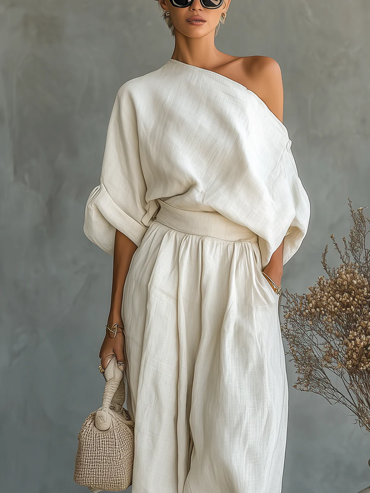 Eleonora | One-Shoulder Two-Piece Set