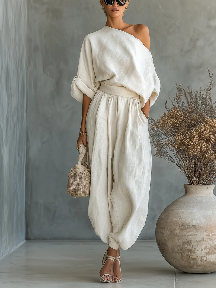 Eleonora | One-Shoulder Two-Piece Set