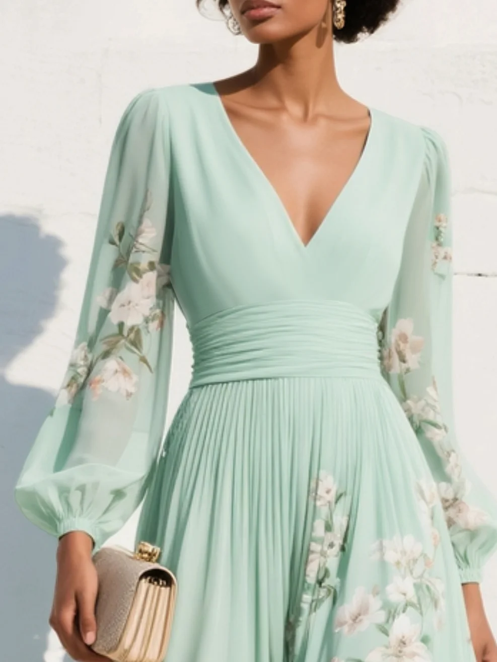 Coral Floral Maxi Dress