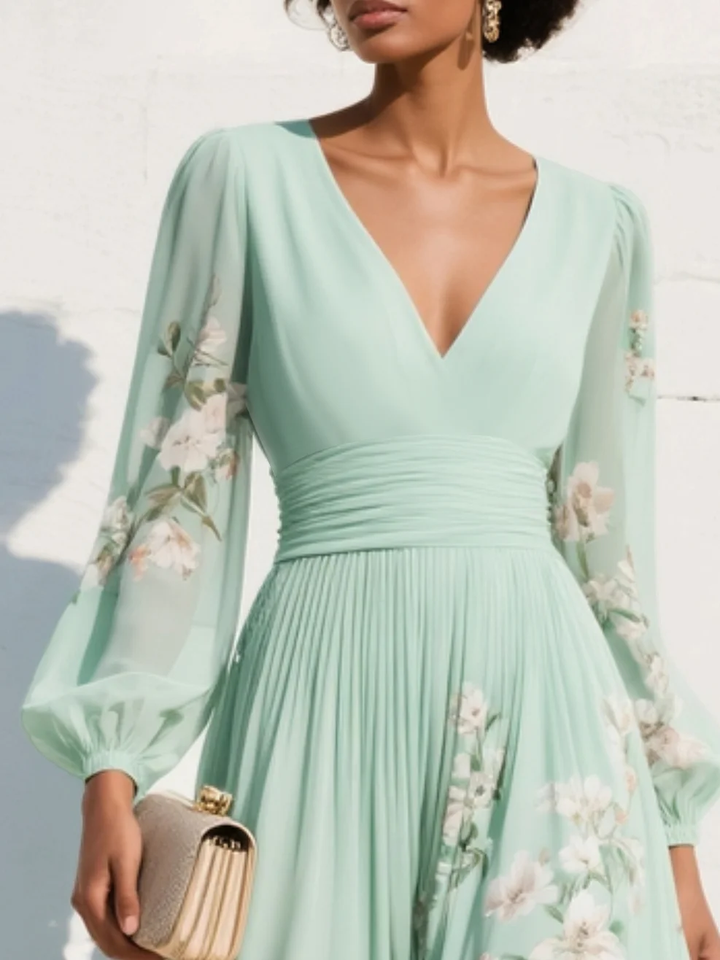 Coral Floral Maxi Dress