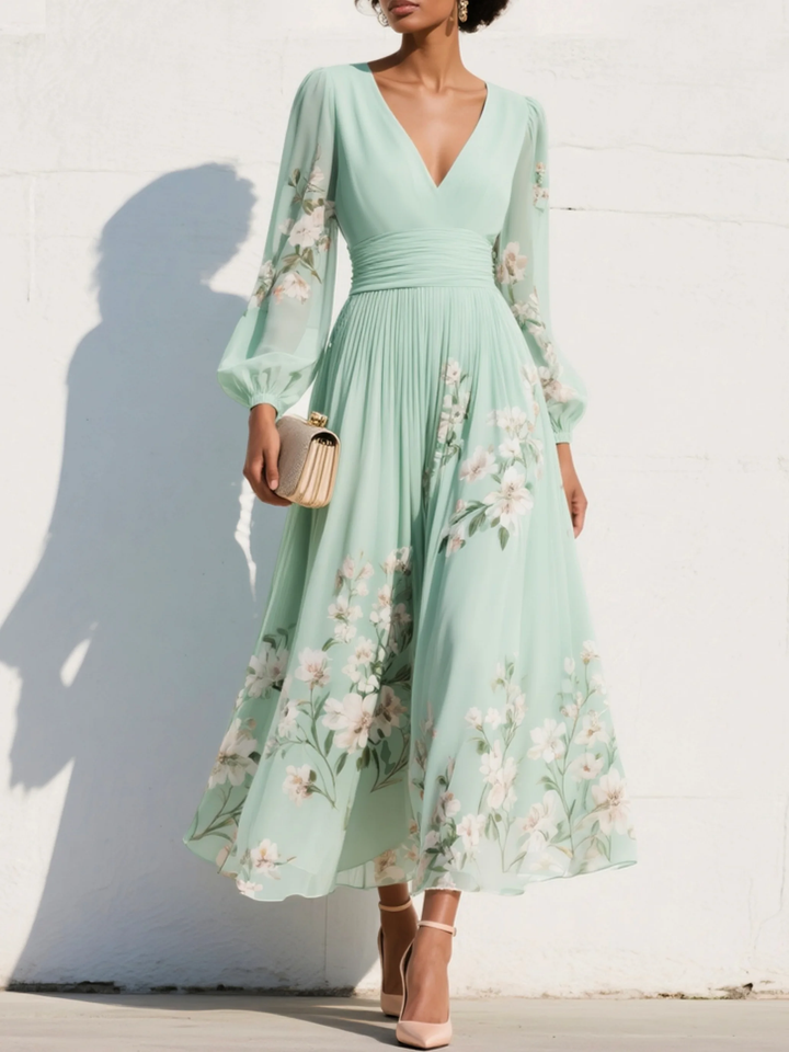 Coral Floral Maxi Dress