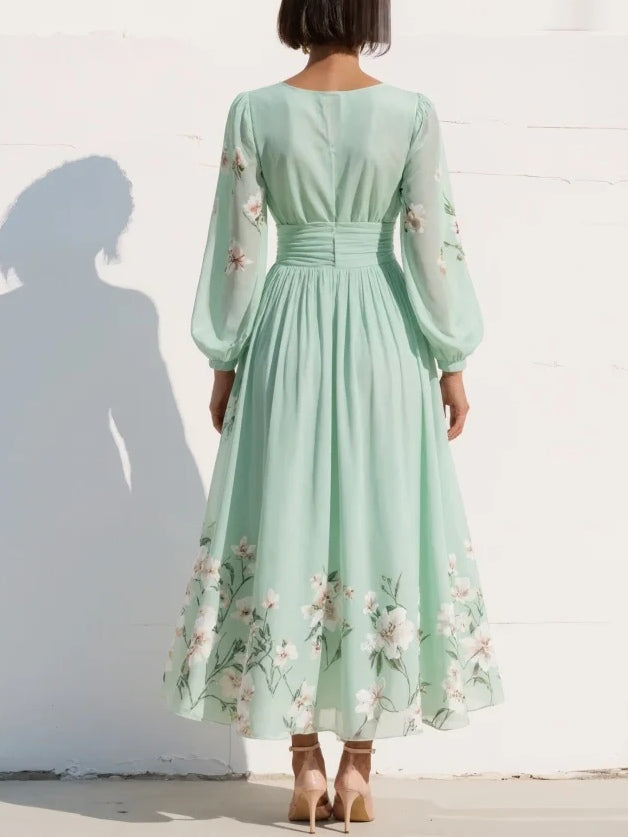 Coral Floral Maxi Dress