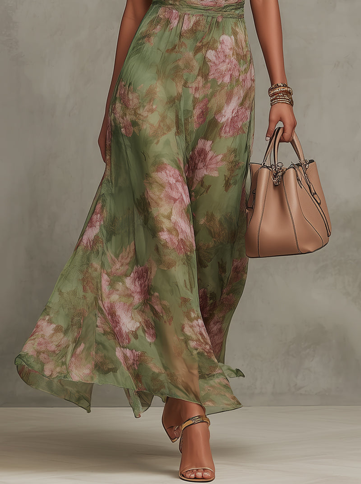 Savenora | Elegant Summer Dress with Floral Pattern