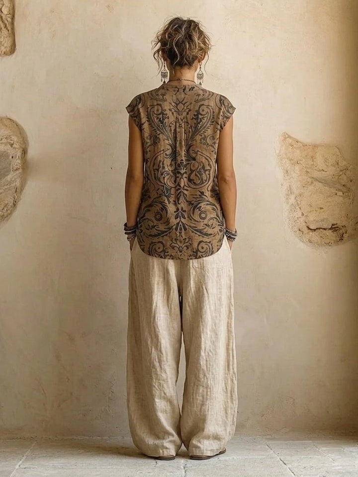 Ava | Linen Three-Piece Set