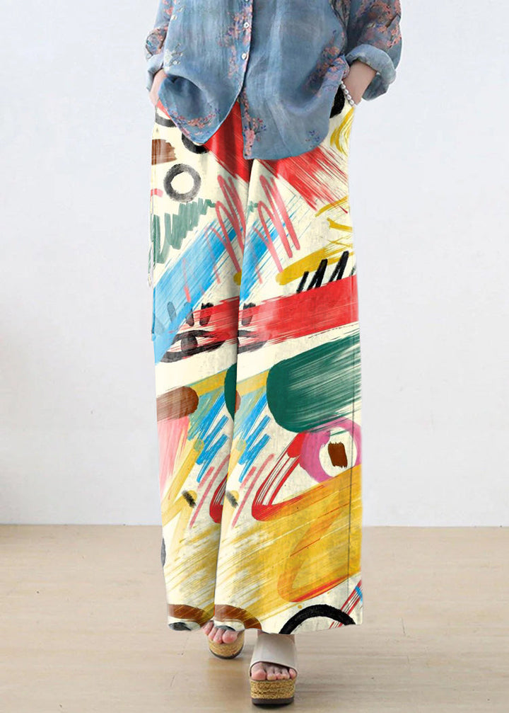 Nude High Waist Linen Carrot Pants