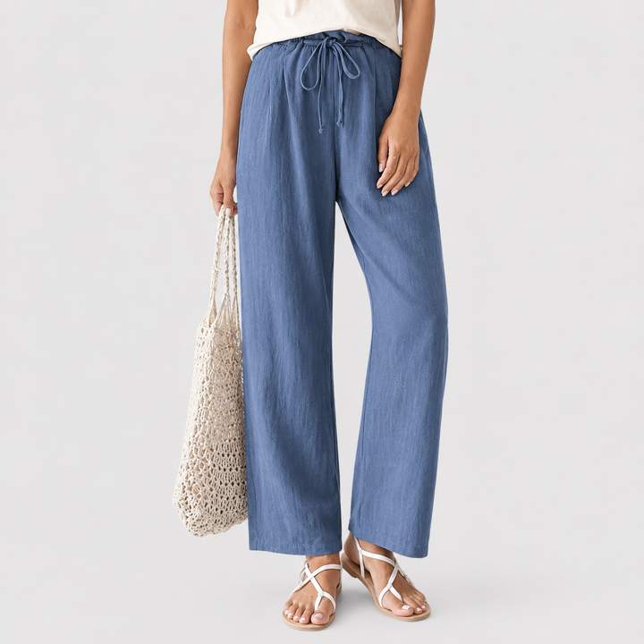 Vara - Relaxed Fit Pants with Adjustable Waist