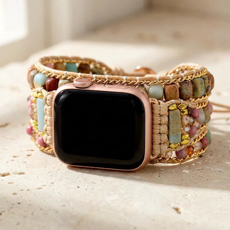Hazel | Healing Rhodochrosite Apple Watch Straps