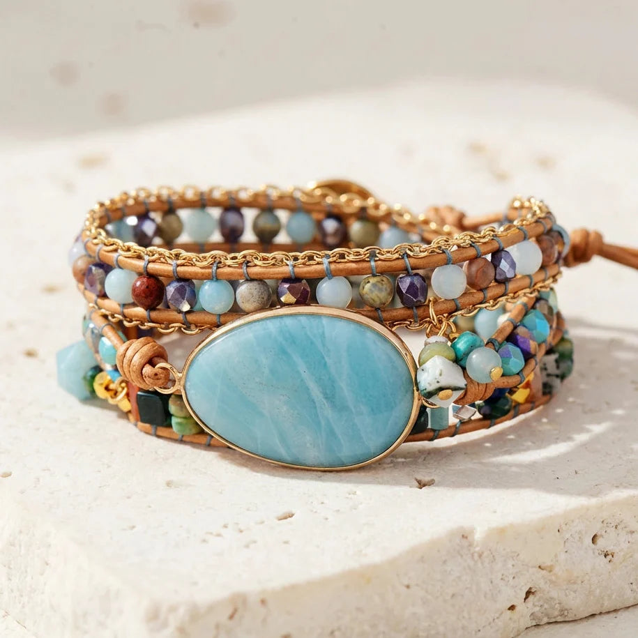 Isla | Vegan Amazonite Charm Bracelet