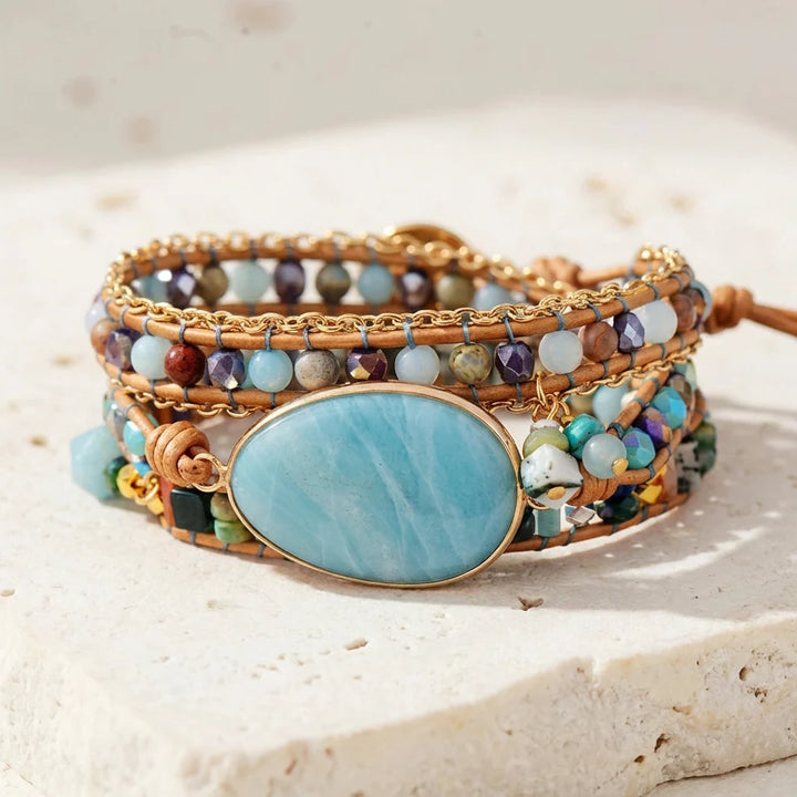 Isla | Vegan Amazonite Charm Bracelet