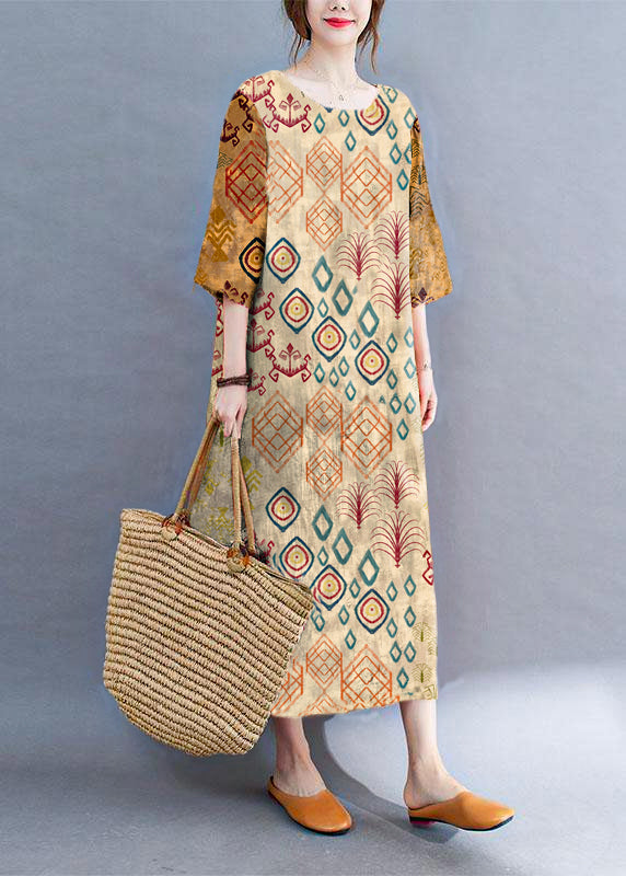 Colour Block Side-Open Summer Dress