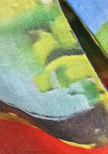 Printed Single-Breasted Pure Linen Dress