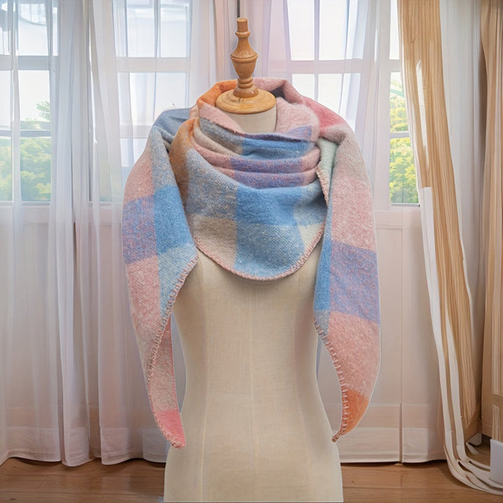 Freya | Warm Plaid Scarf