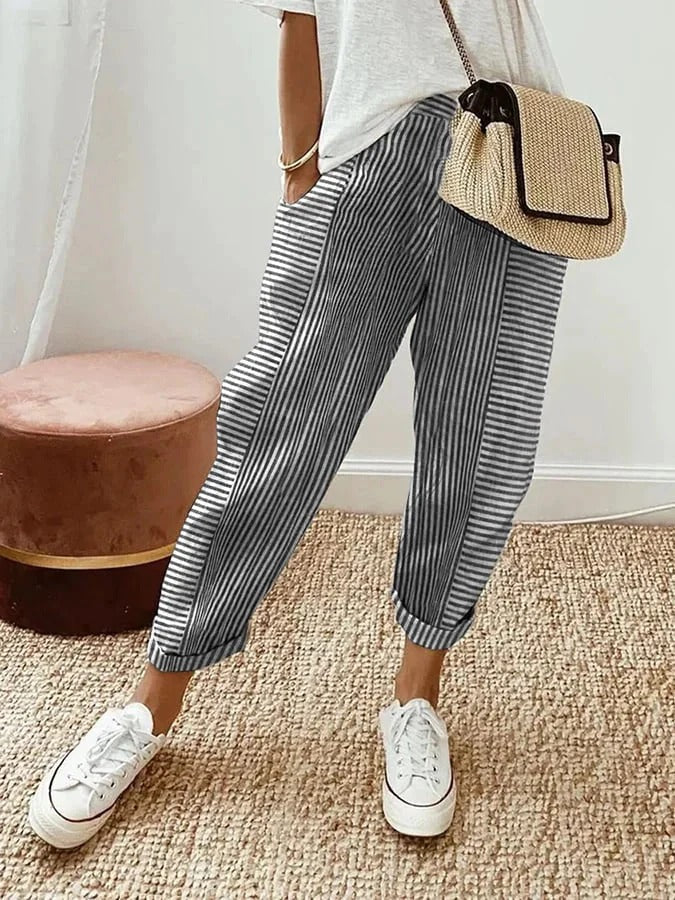 Helena Striped Comfort Pants