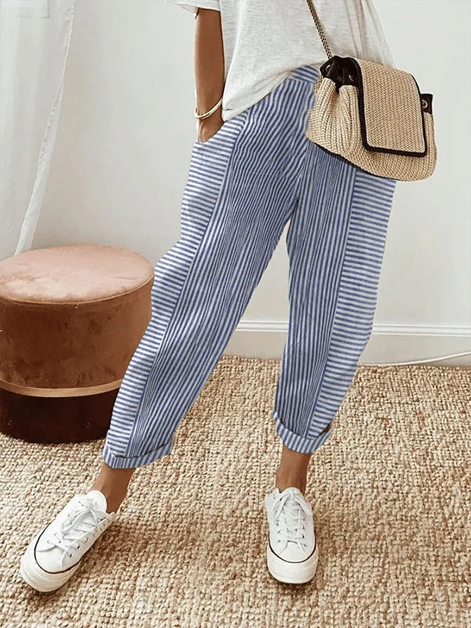 Helena Striped Comfort Pants