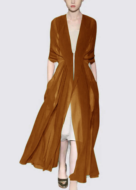 Elegant Green Silk Long Sleeve Dress
