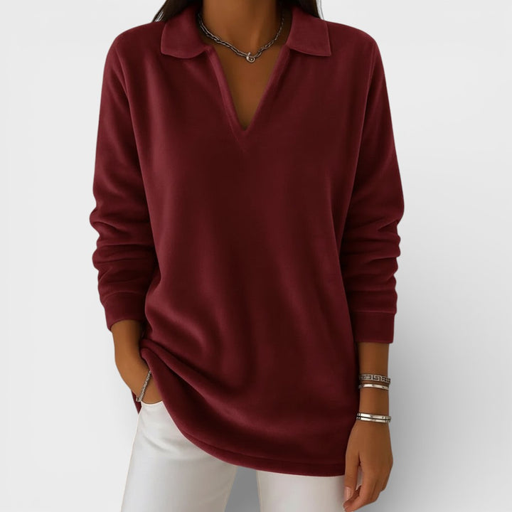 V-Neck Knit Sweater