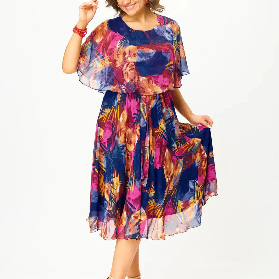 Aitana Vibrant Print Midi Dress