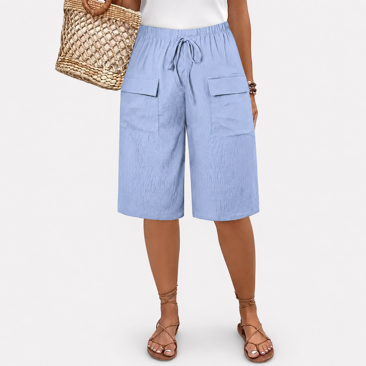 Celine | Linen Blend Shorts
