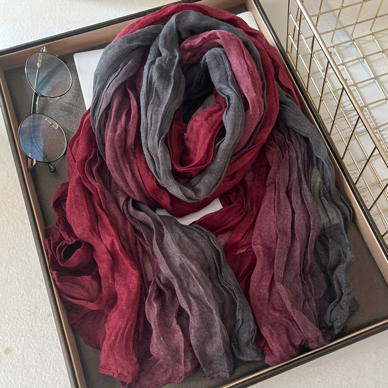 Ruby | Vintage Colour Block Scarf