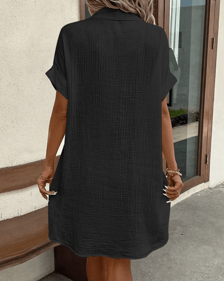 Luz™ - Comfortable Shirt Dress with Button Details