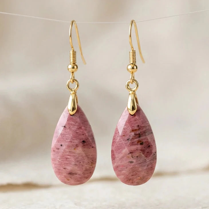 Nora | Rhodonite Drop Earrings