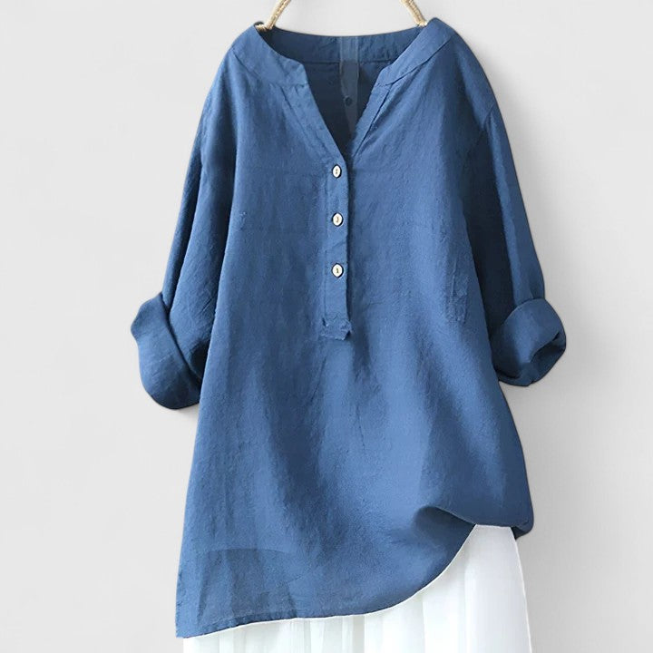 Larienne Elegant Button-Up Shirt