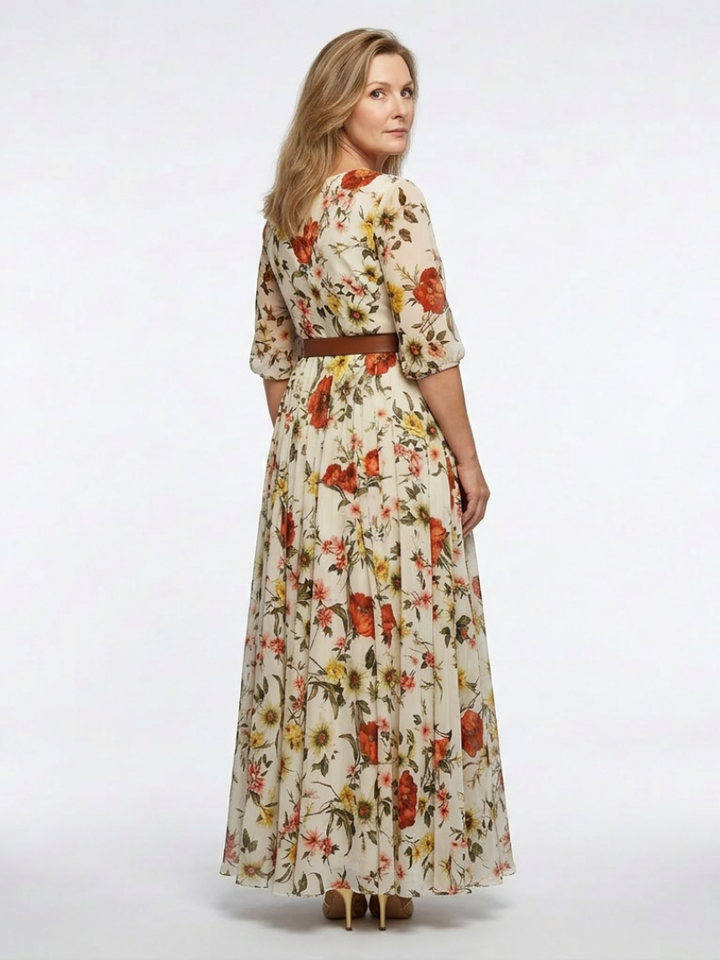 Marilyn | Belted Maxi Dress