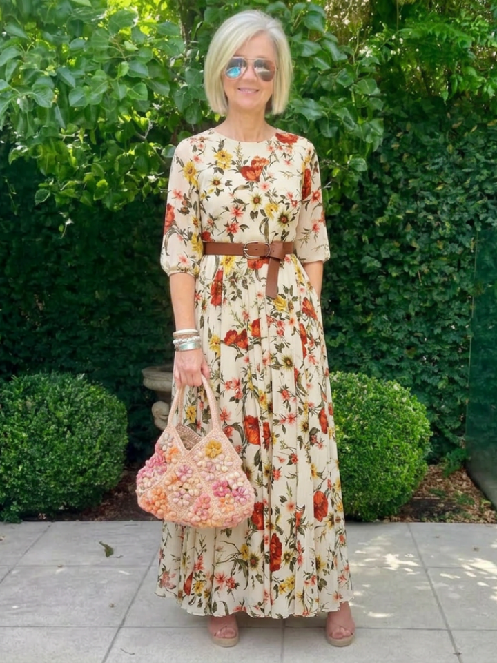 Marilyn | Belted Maxi Dress
