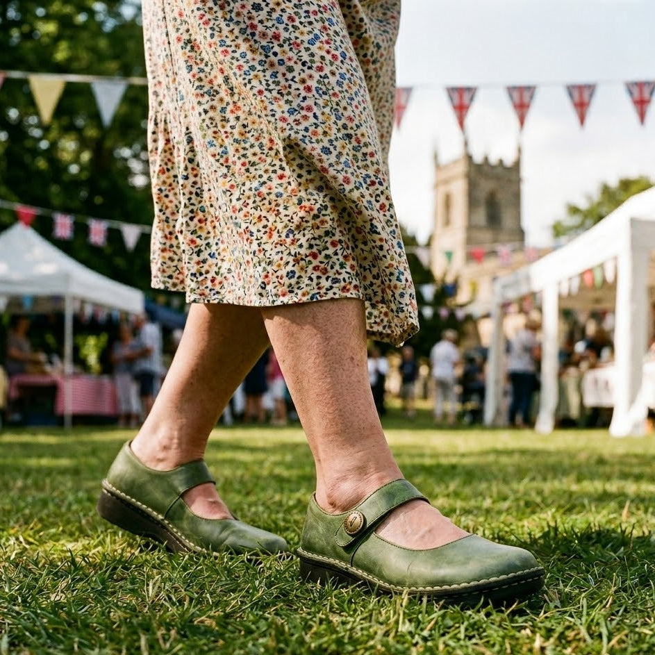LISA™ | MARY JANE ORTHOPAEDIC SHOES - Green - Women's Comfort Shoes Australia