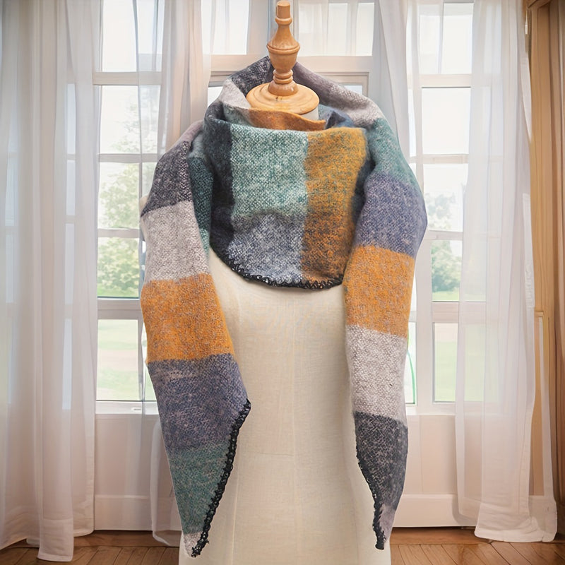 Freya | Warm Plaid Scarf