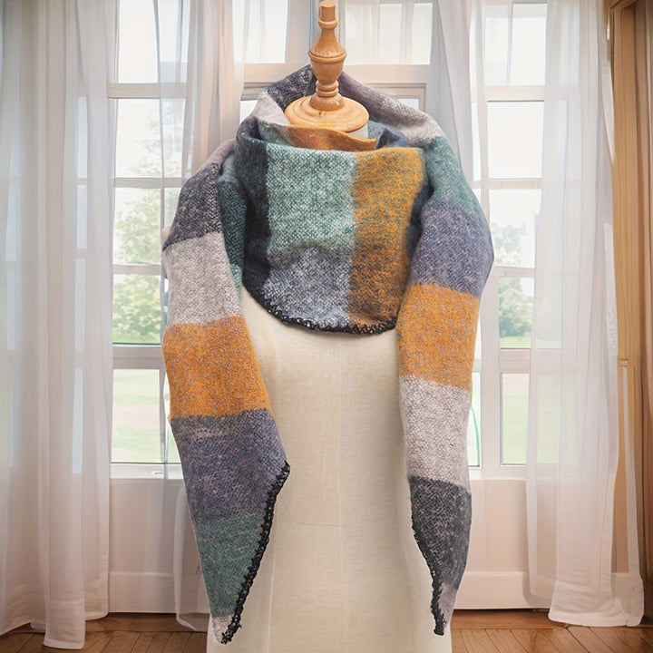 Freya | Warm Plaid Scarf