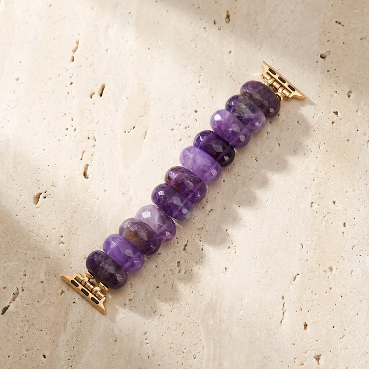 Nora | Amethyst Clarity Apple Watch Band (Gold)