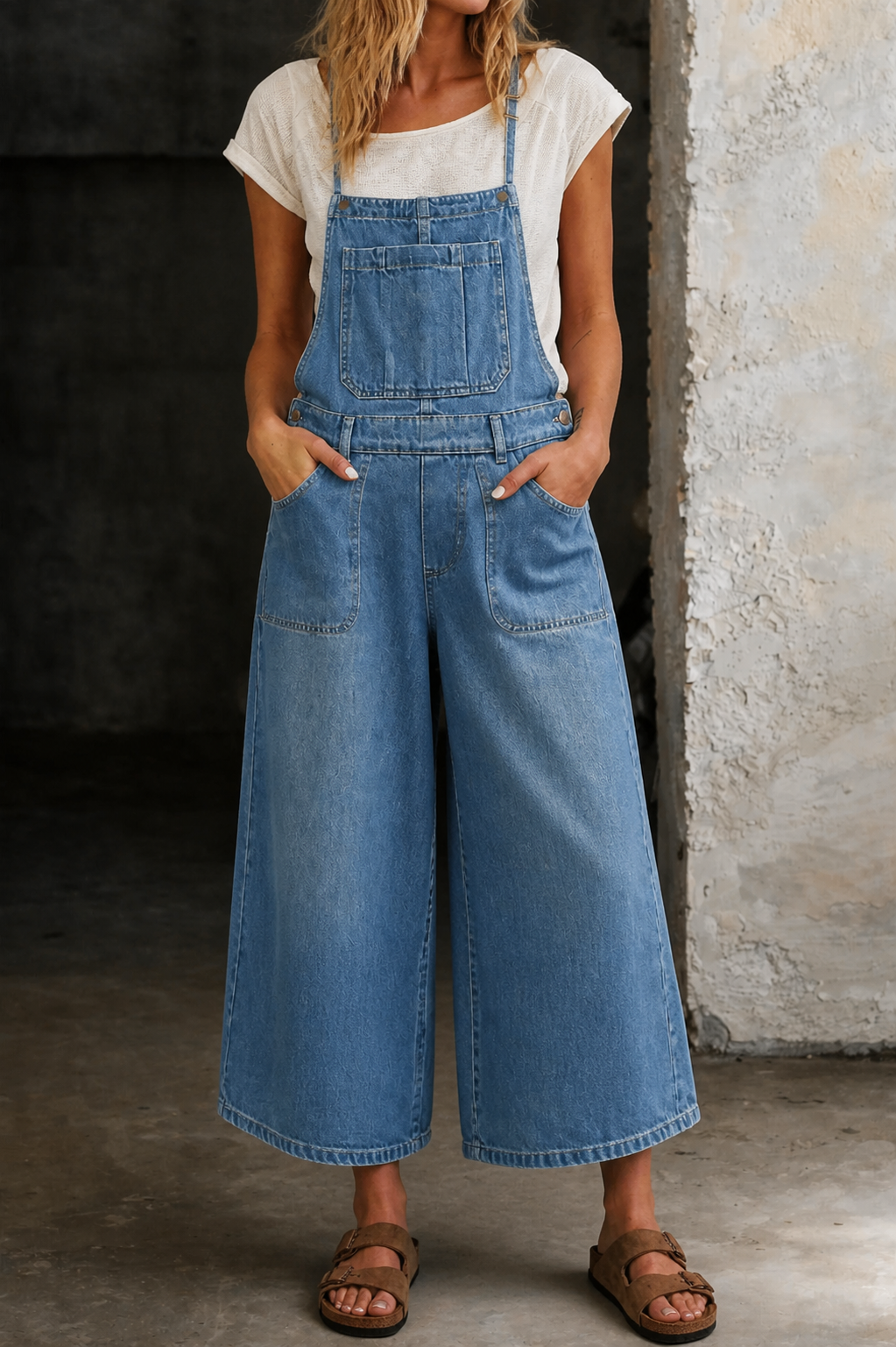 Isabel | Wide Leg Strap Jumpsuit