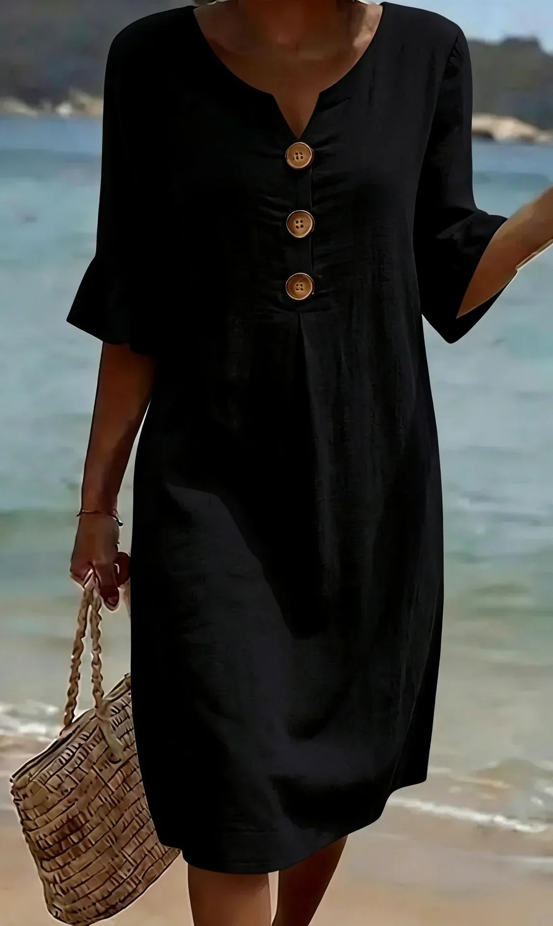 Avira | Summer Dress with Buttons