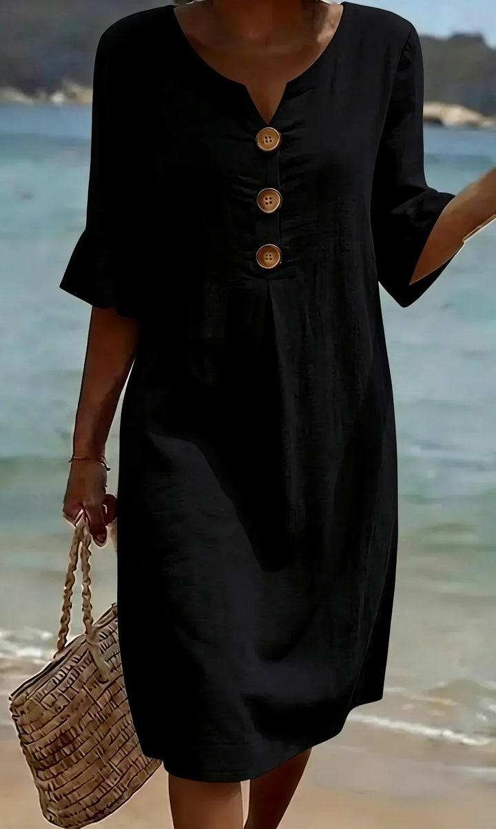 Avira | Summer Dress with Buttons