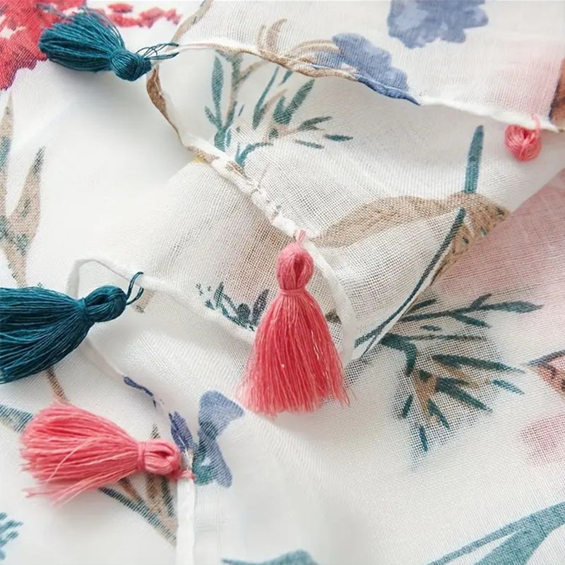 Nora | Vintage Floral Print Scarf