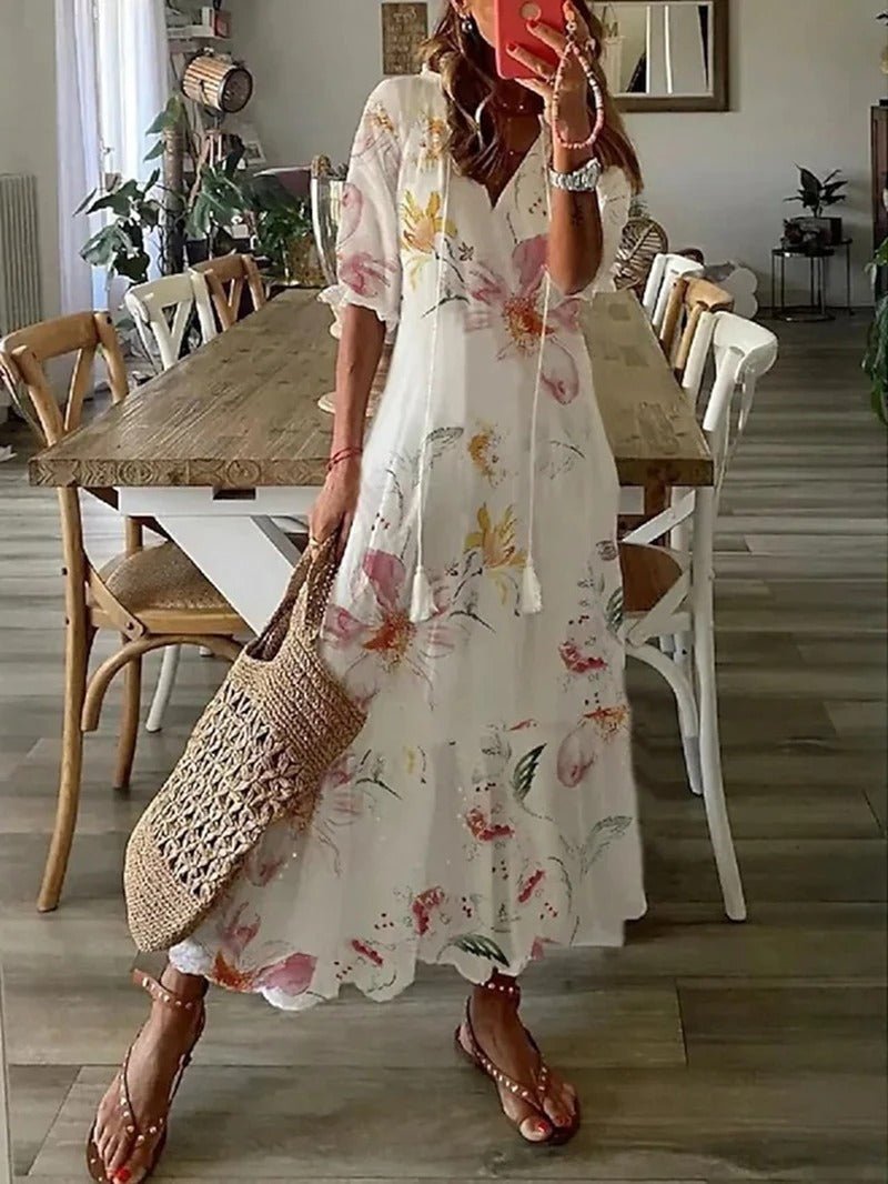 Lana Bohemian Floral Maxi Dress