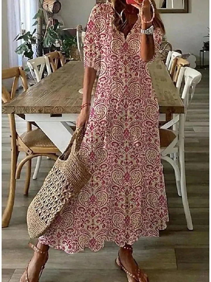 Lana Bohemian Floral Maxi Dress