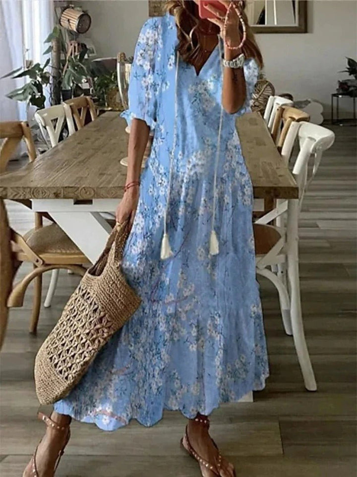 Lana Bohemian Floral Maxi Dress